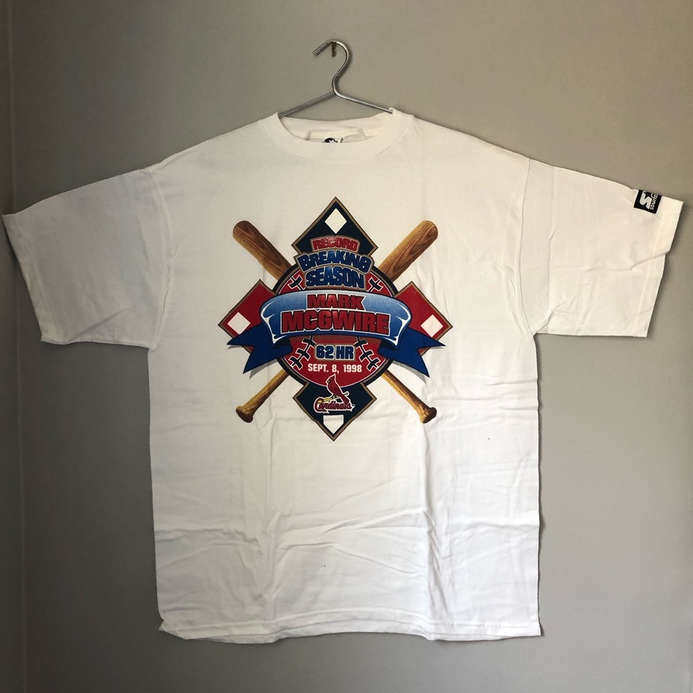 Starter Mark McGwire 1998 Homerun Record Vintage T-Shirt